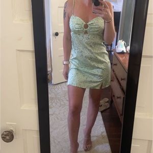 ELODIE satin mini dress - size XS